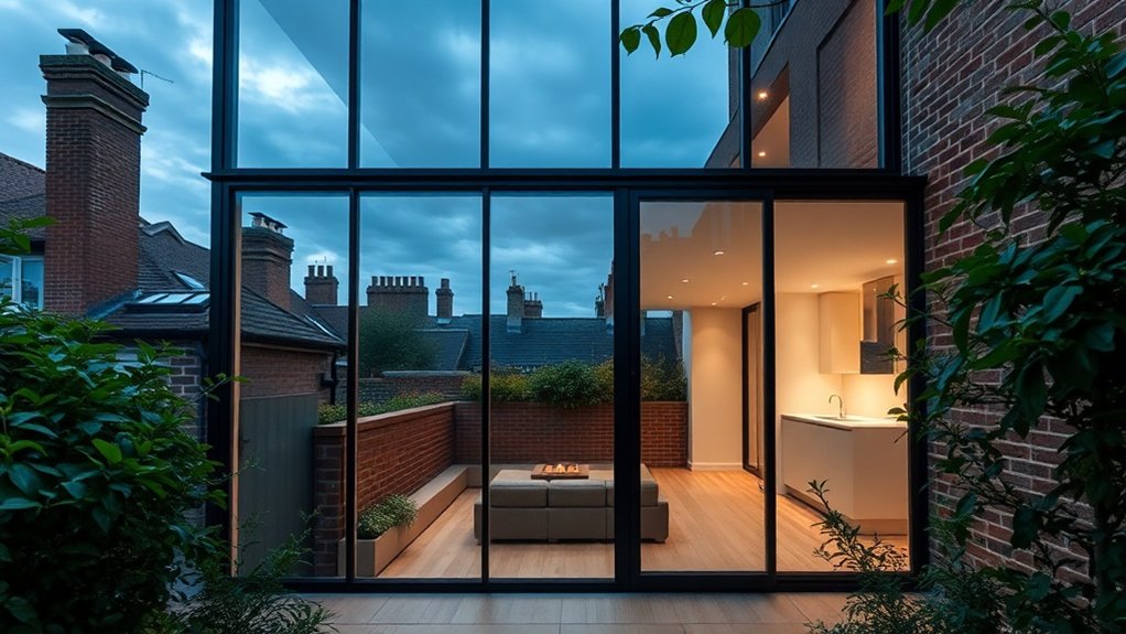 Glass Extension Walls Pimlico