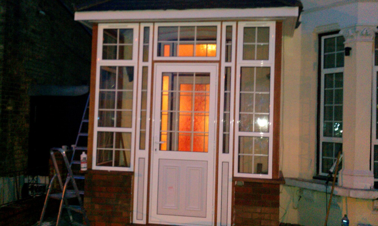 uPVC porch with Georgian bar glazing installed in Pimlico